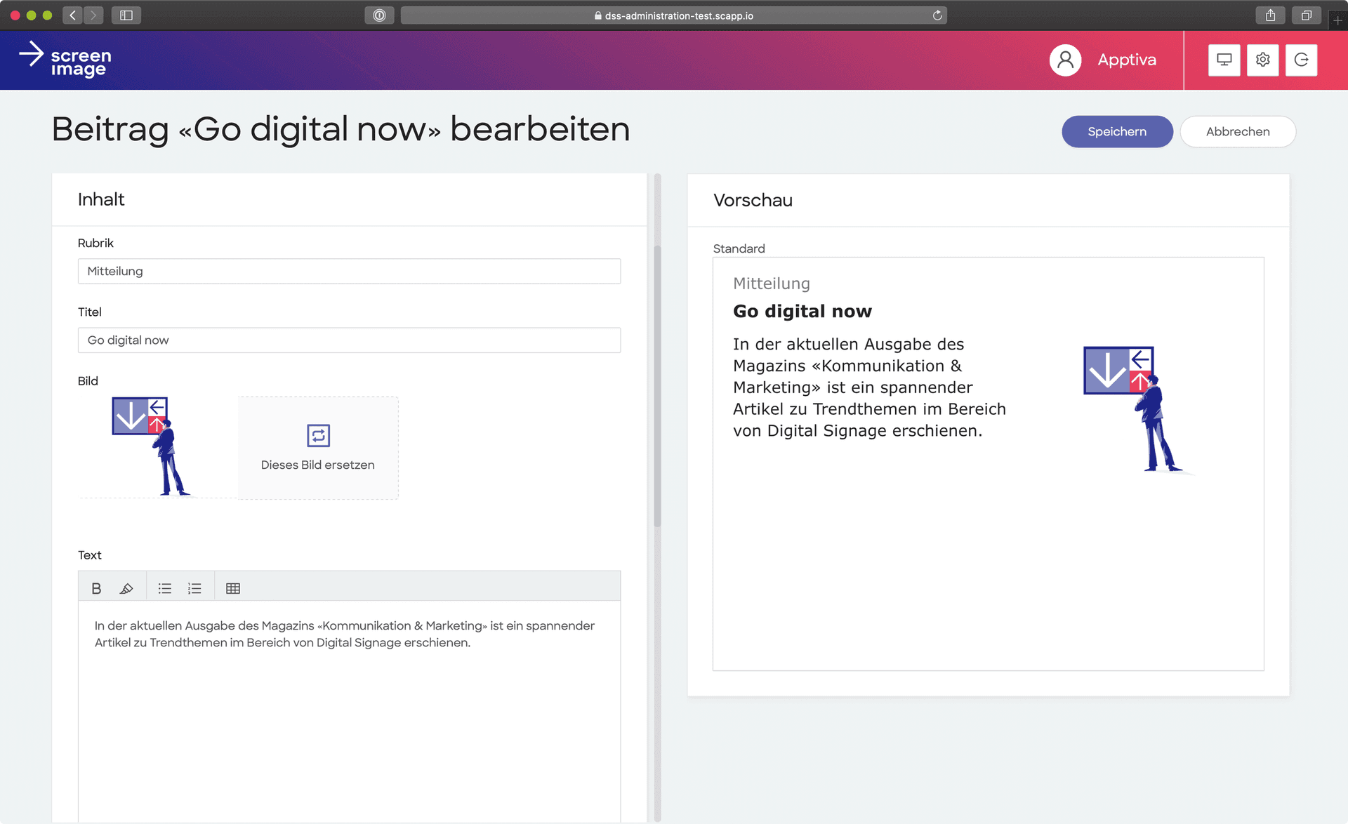 Beitrag bearbeiten